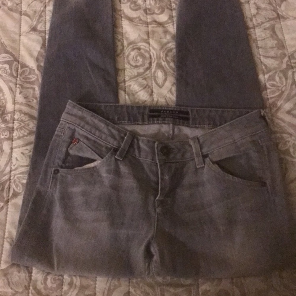 Hudson Jeans Collin Midrise Skinny Jeans Stone Grey Size 25” - Picture 4 of 12
